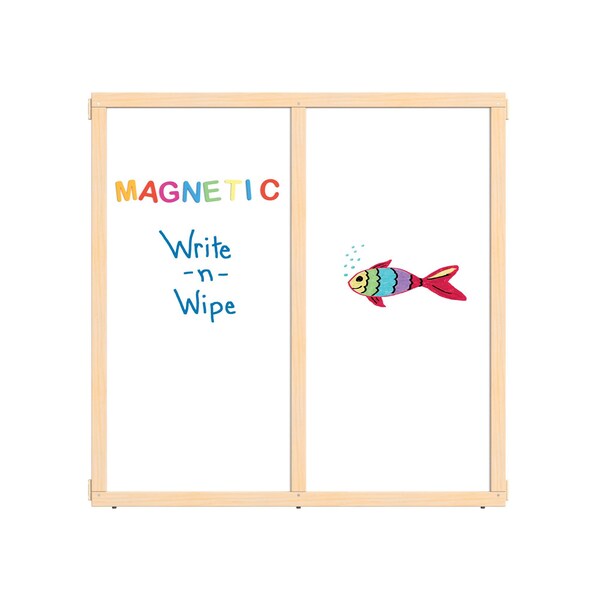 Jonti-Craft KYDZ Suite Panel, S-height, 48 in. Wide, Magnetic Write-n-Wipe 1514JCSMG - main